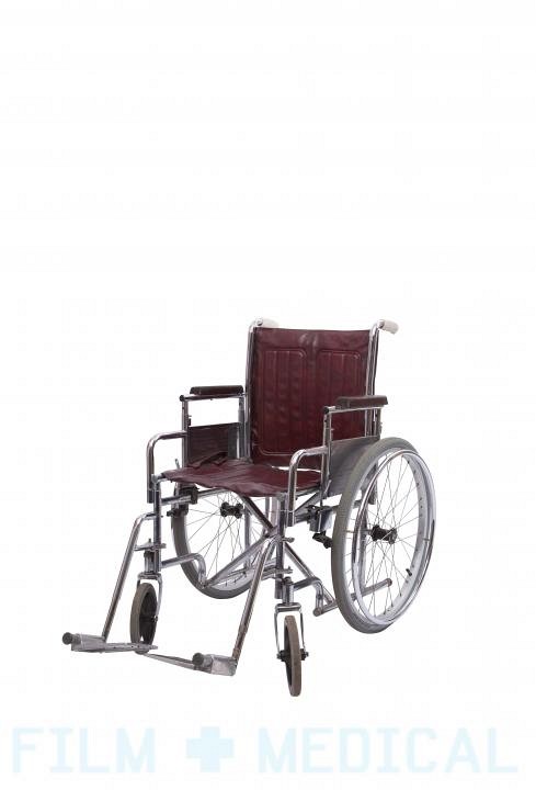 Modern wheelchair - burgundy